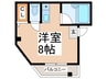 ハイツ大江 1Rの間取り