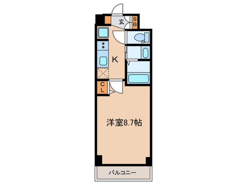 間取図 MJC神戸ハーバーウェスト(210)