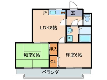 間取図 カーム瀬田