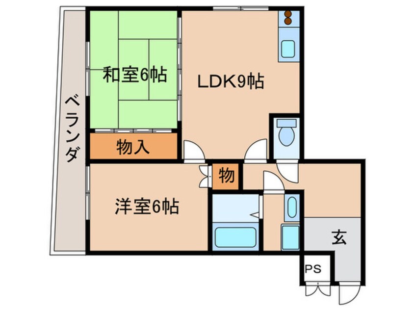 間取図 カーム瀬田