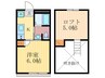 ロフティ西院 1Kの間取り