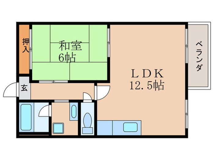 間取り図 ＷＥＳＴ　ＨＩＬＬ　Ｂ棟