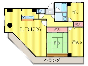 間取図 パレロイヤル西陣佐わらび