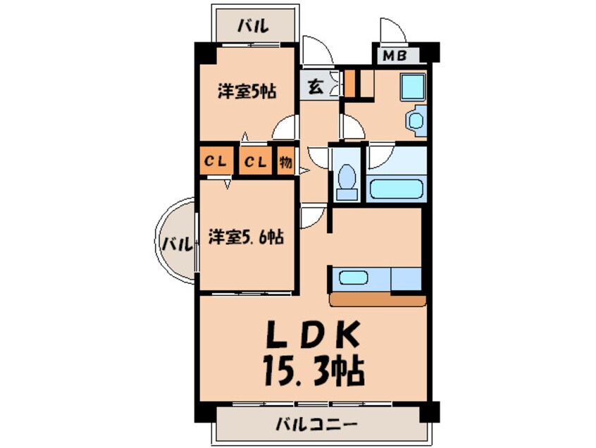 間取図 グランヴィ・クレモナ