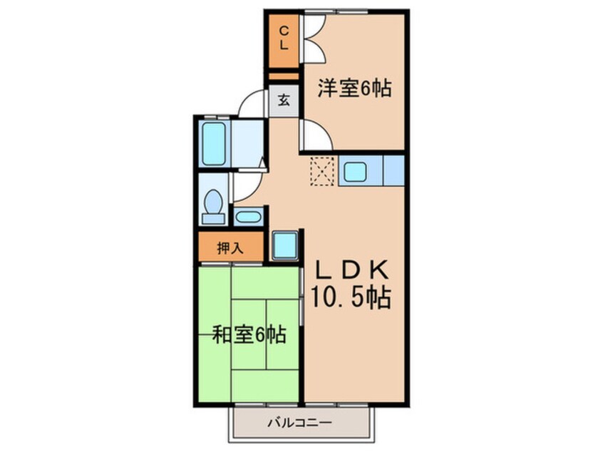 間取図 ヴィラ塚の木　Ⅰ号館