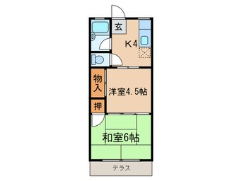 間取図 寺田ガ－デンハイツ１番館