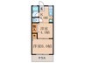寺田ガ－デンハイツ１番館 2Kの間取り
