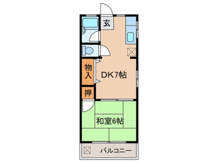 間取図 寺田ガ－デンハイツ１番館