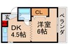 昭光マンション 1DKの間取り