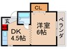 昭光マンション 1DKの間取り