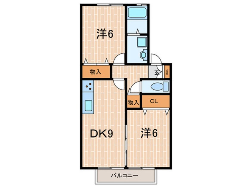 間取図 ハイツ北谷