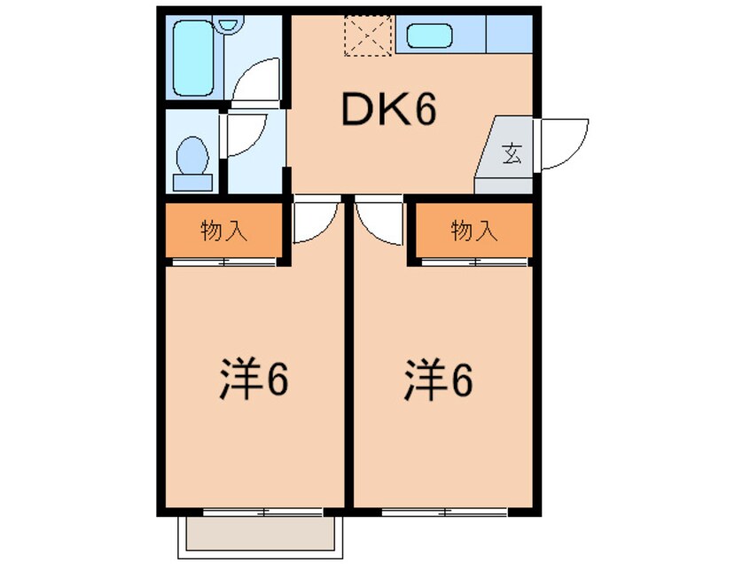 間取図 サザンマリーナハイツ