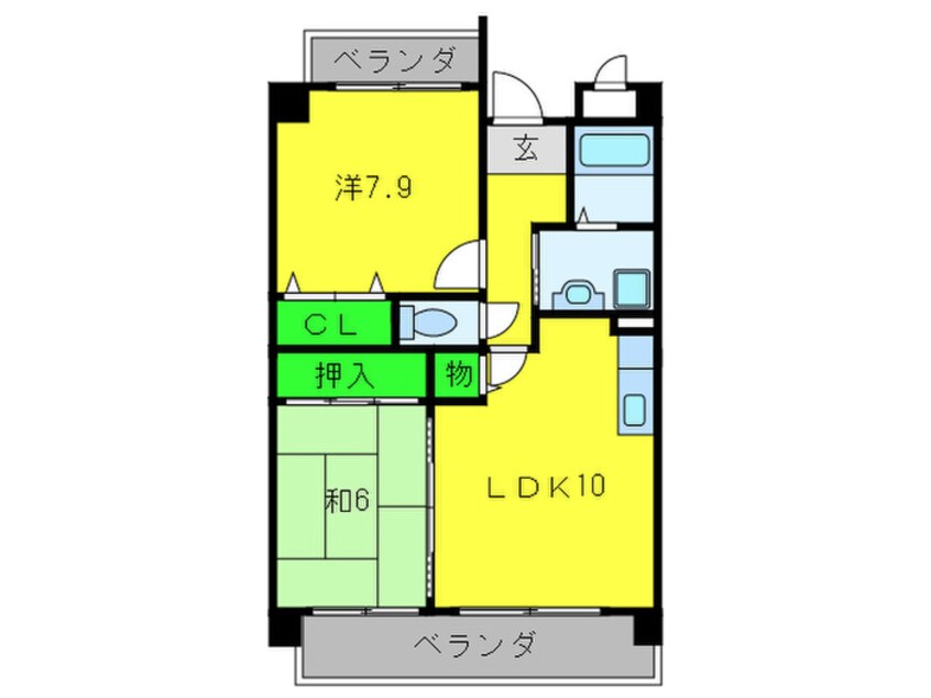 間取図 ラポール末広