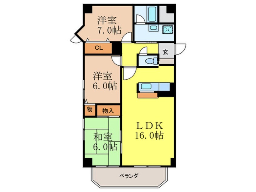 間取図 アバンダンテ千里