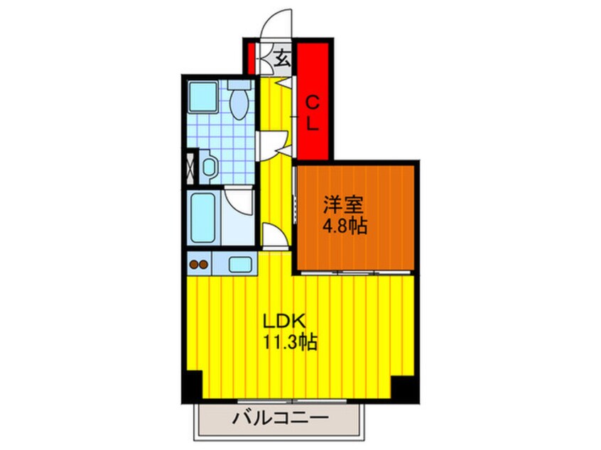 間取図 アクエルド緑地公園