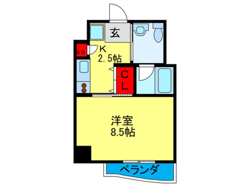 間取図 アクエルド緑地公園