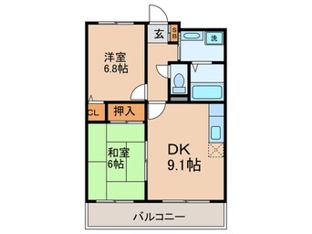 間取図 ラポール御弊島