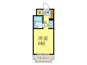 間取図 ﾗｲｵﾝｽﾞﾏﾝｼｮﾝ京都烏丸(203)