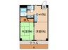 寺田ガ－デンハイツ２番館 2DKの間取り
