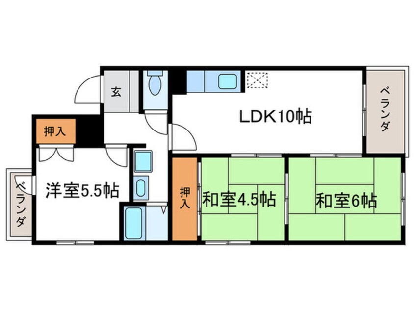 間取図 アルテ上桂