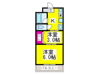 間取図 レジデンスプアクラ