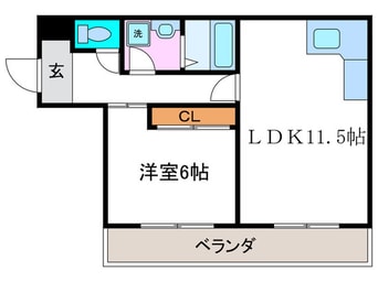 間取図 長岡中央第一ビル