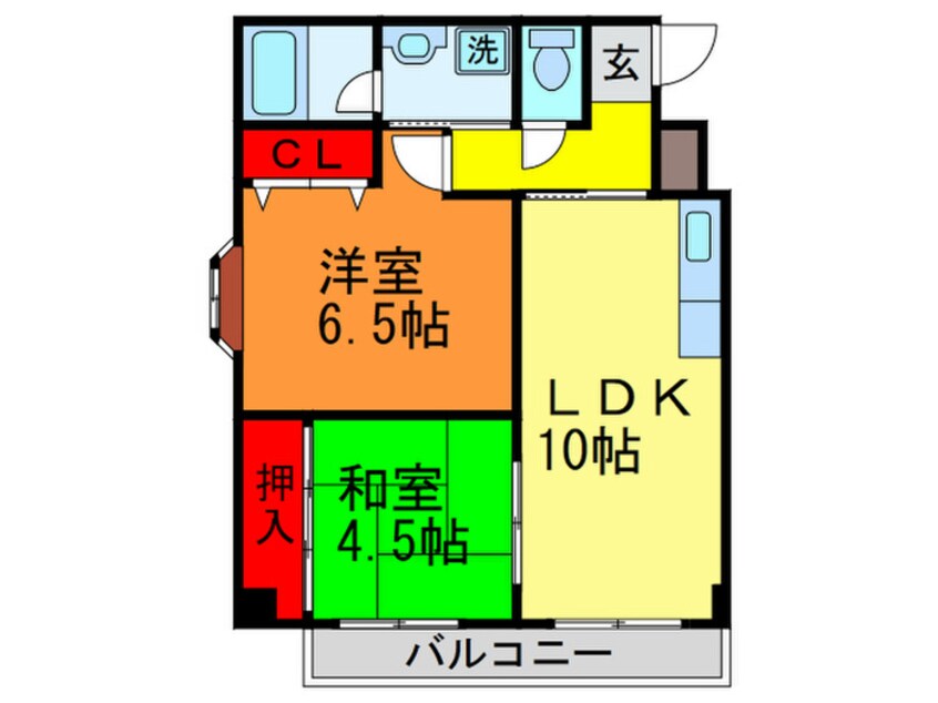 間取図 ソレイユ長堂