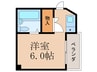 ヴィラミササギ 1Rの間取り