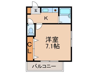 間取図 ﾋﾞｶﾞｰﾎﾟﾘｽ296同心二丁目KSビル