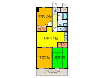 間取図 ＮＡＧＡＲＥ３５
