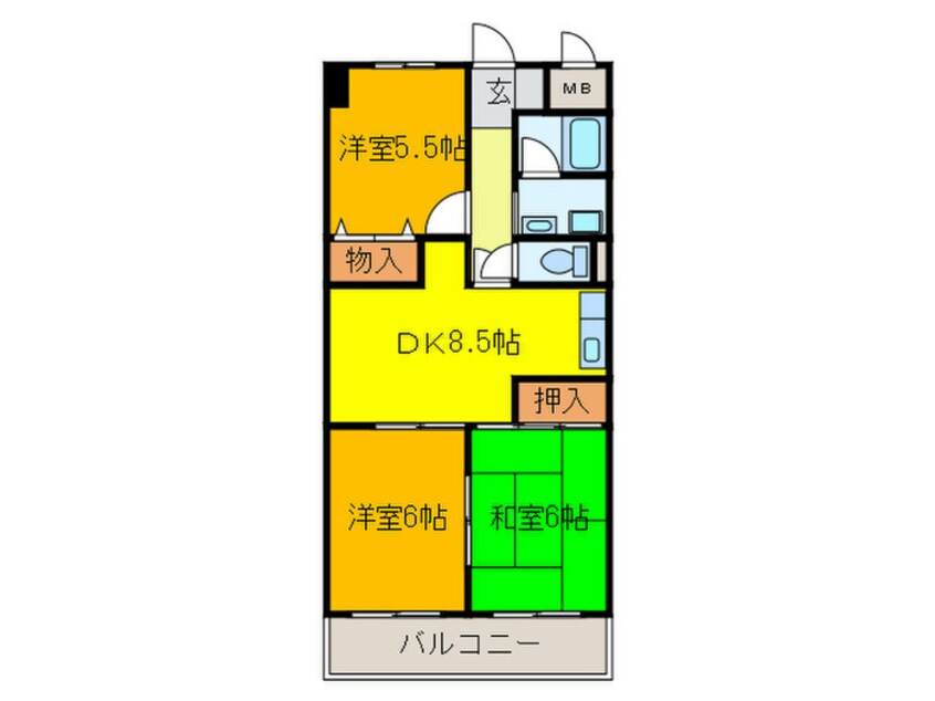 間取図 ＮＡＧＡＲＥ３５
