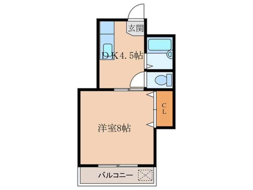 間取図 エ－スハイツ塚口