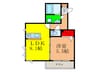 シャーメゾン南茨木 1LDKの間取り