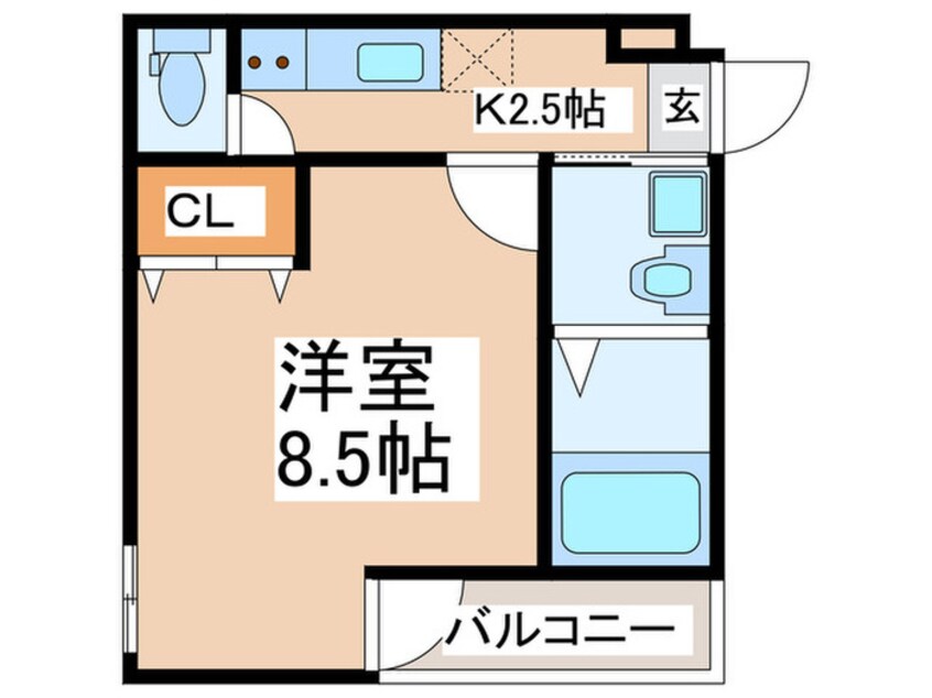 間取図 フジパレス諏訪ノ森駅東