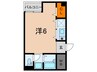 サザン篠原 1Rの間取り