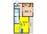 アクシス西宮北口 1LDKの間取り