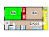 イタハラビル 2DKの間取り