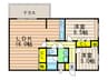 スクエア美濃山Ａ 2LDKの間取り