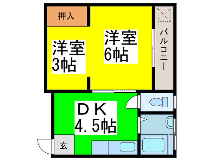 間取図 ハイツまさみ