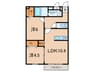 夢 2LDKの間取り