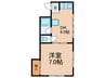 寺田マンション 1DKの間取り