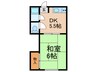 寺田マンション 1DKの間取り