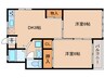 恒風園マンション 2DKの間取り