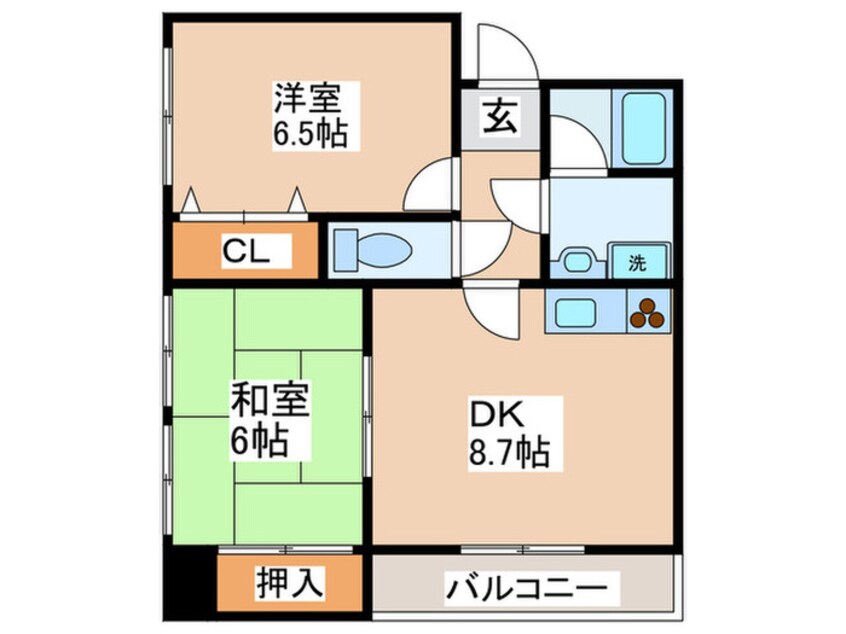 間取図 ヴィティユメゾン成尾