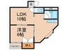 サンプラザ新北野Ａ棟 1LDKの間取り