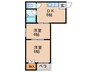 サンプラザ新北野Ａ棟 2DKの間取り