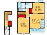 マイン　プラッツ 2LDKの間取り