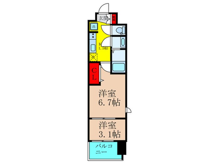 間取り図 スプランディッド荒本駅前ＤＵＥ