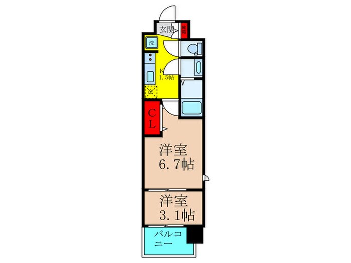 間取り図 スプランディッド荒本駅前ＤＵＥ