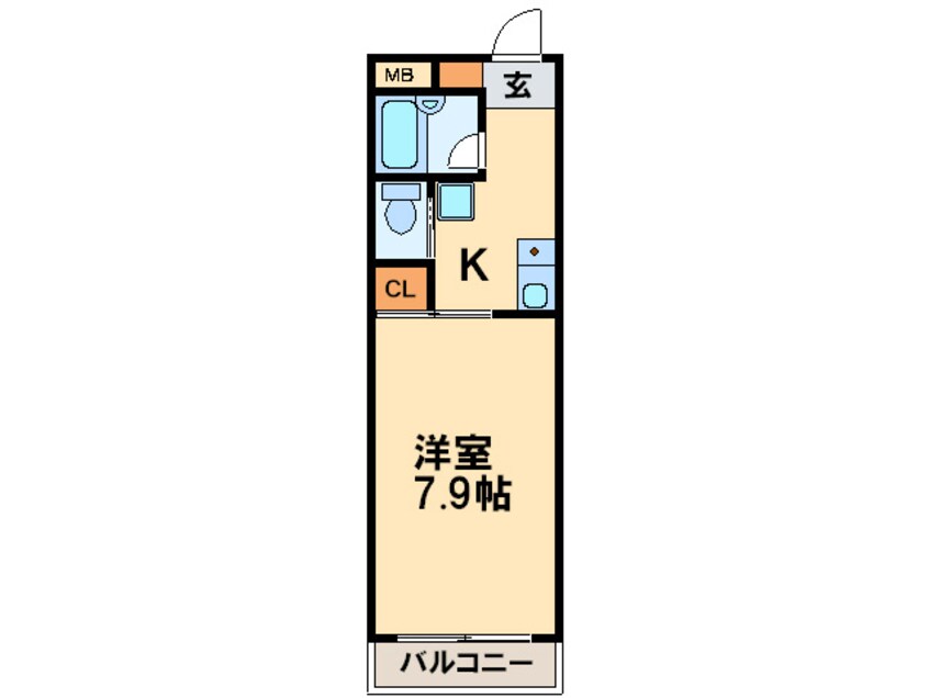 間取図 リバ－パレス白川